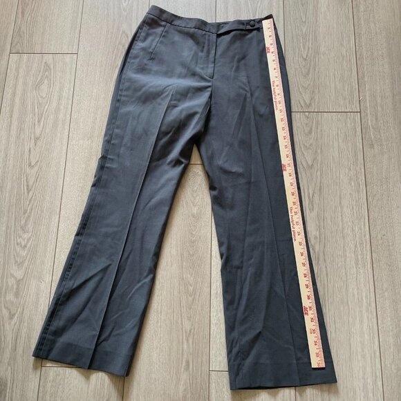 Marlowe Italy Two Piece Wool Pant Suit Set Women's Size 40 Gray Jacket & Pants - Picture 9 of 12